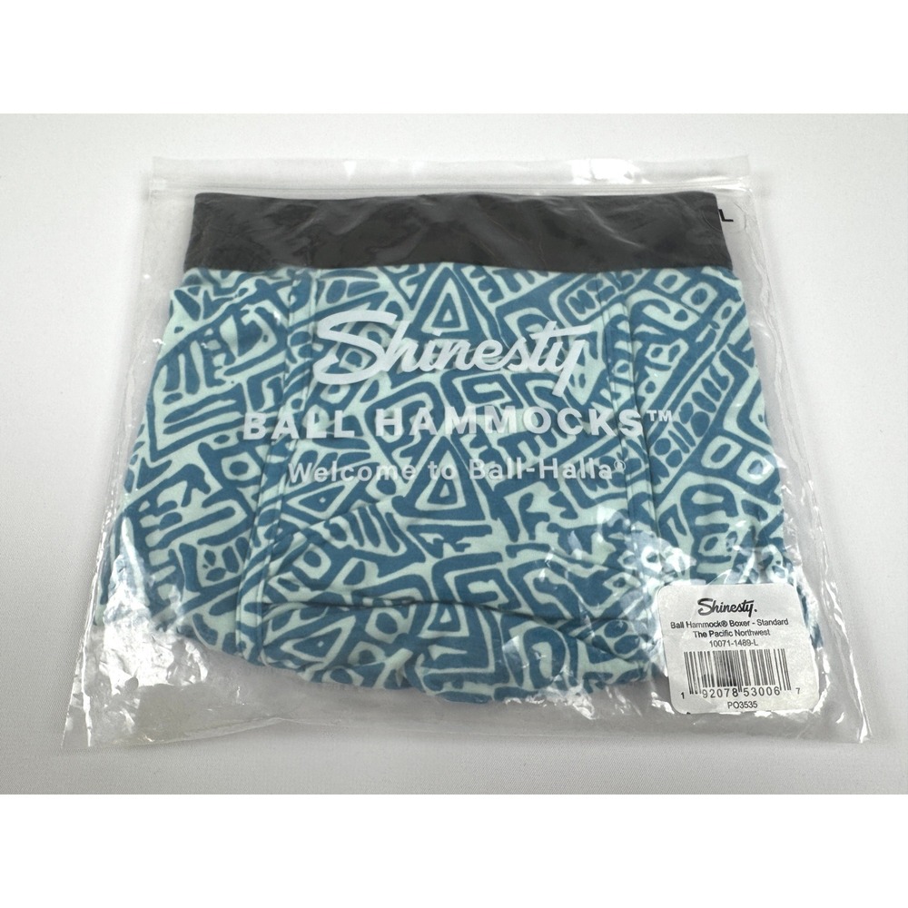 Shinesty Ball Hammock Boxer Briefs "The Pacific Northwest" Large NWT‎